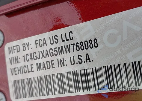 2021 Jeep Wrangler Sport S 4X4 from USA, damaged, VIN 1C4GJXAG5MW768088